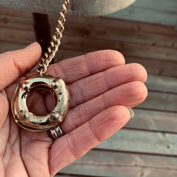 Vintage Gold Metallic Chain Boho Chic Statement Retro Hip Waist Belt - Picture 8 of 11